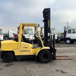 2005 Hyster H120xm Forklift 12,000lbs Transmission Might Need Some Work 