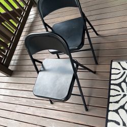 2x Metal Chairs 