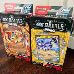 Victini EX Battle Deck and Morison EX Battle Deck