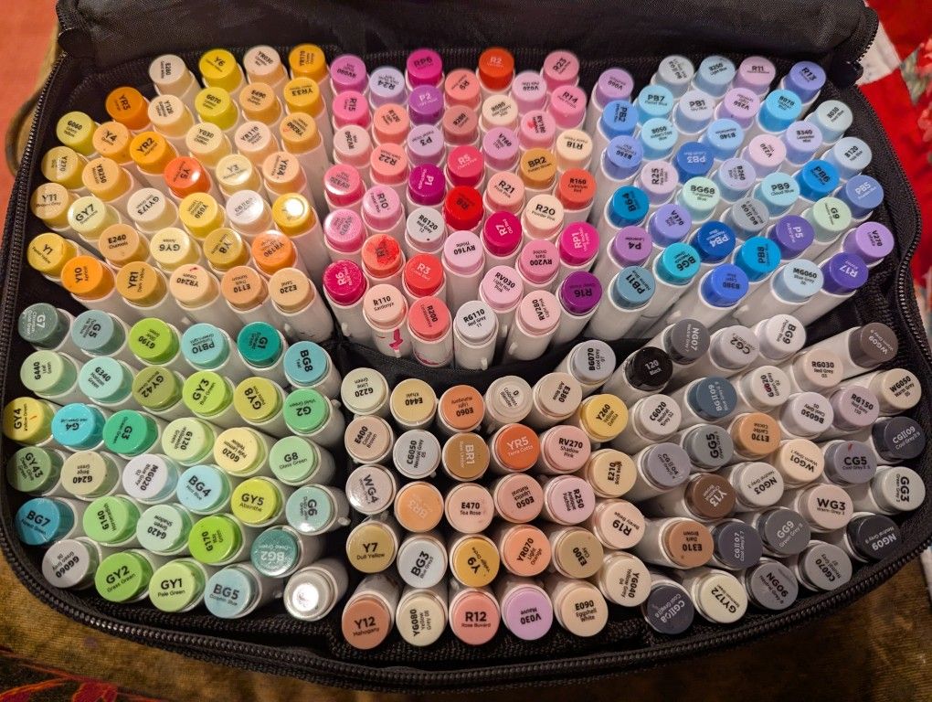 Ohuhu Alcohol Markers Chisel And Brush Tips