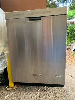 Used Stainless Steel Kitchen Aid Steel Tub Dishwasher for Sale