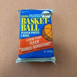1991 Fleer Basketball Jumbo Pack 