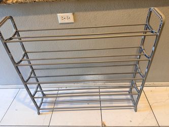 5-Tier Metal Shoe Rack Organizer