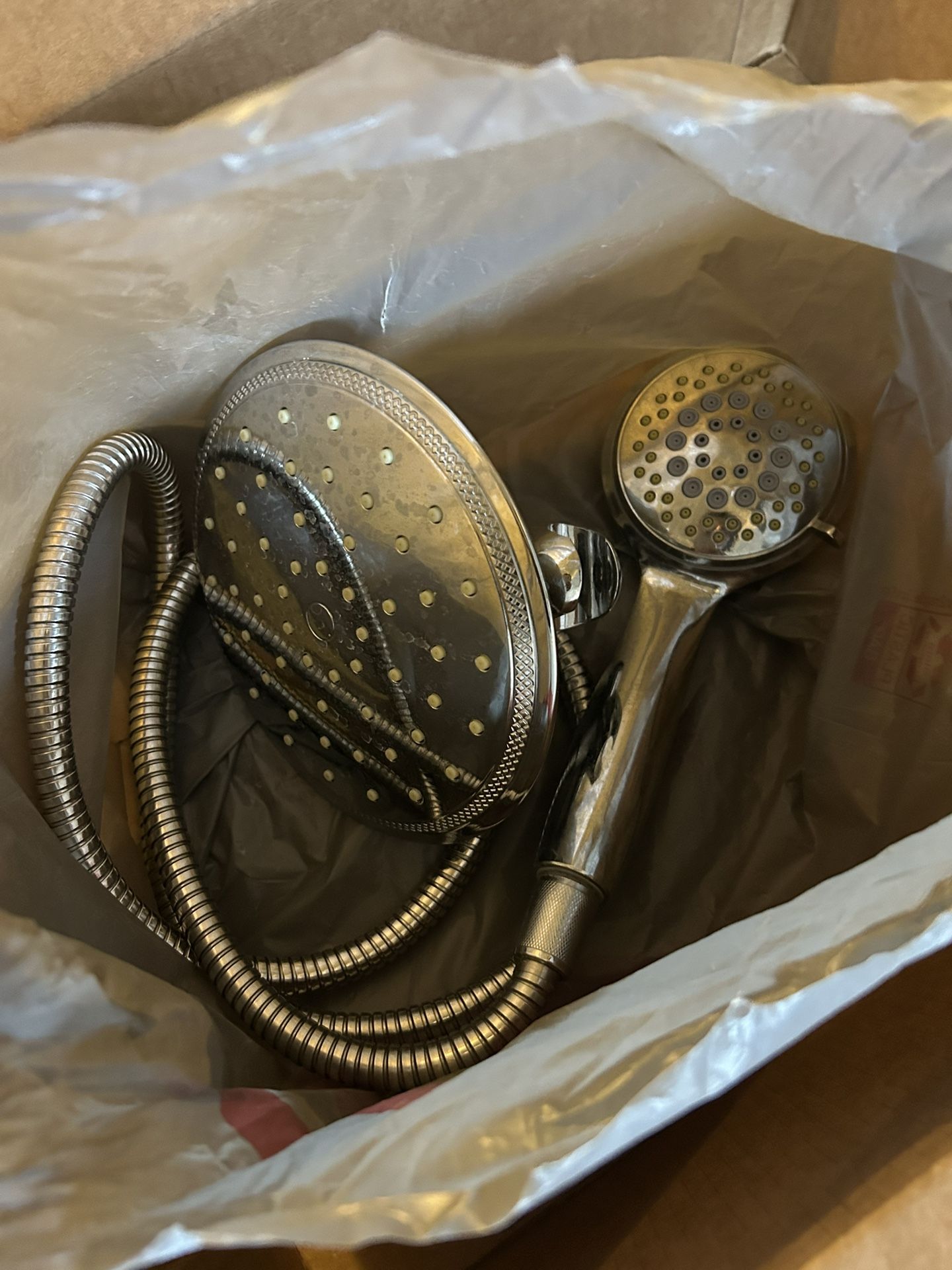 Rain Shower Head With Hand Shower Attachment