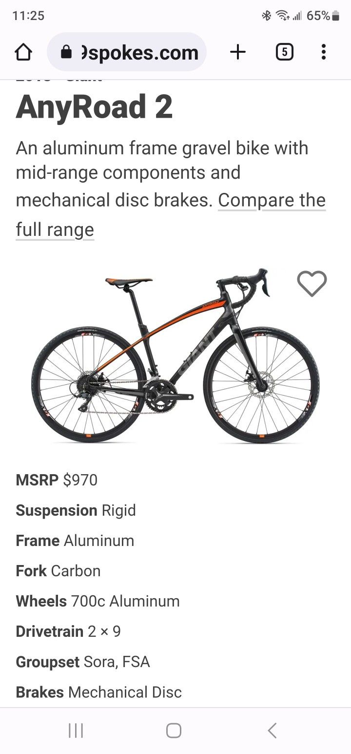 Giant Anyroad 2 Gravel Bike Size Xl for Sale in New York NY OfferUp