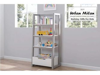 Delta Children Ladder Shelf White/Grey 