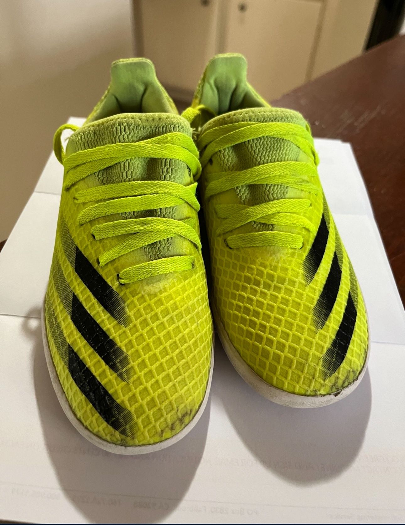 Youth adidas X Ghosted.3 Indoor Boys Size 13  12.5 Soccer Cleats Shoes Kids