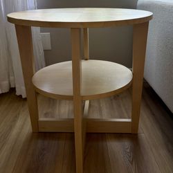 Natural Wood Round Table
