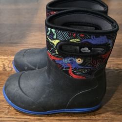 Bogs - Insulated and Waterproof Boots, size 9 little kids (dinosaur design).