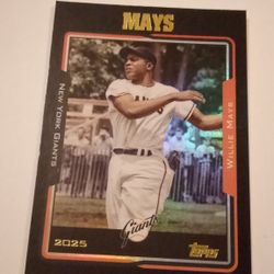 Willie Mays (2025 MLB) Baseball Trading Card 