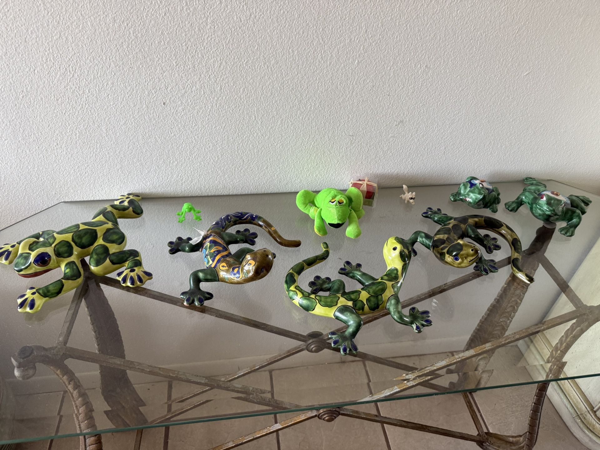 Ceramic Lizards and Frogs