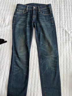 Dark Wash Slim Straight Denim Jeans