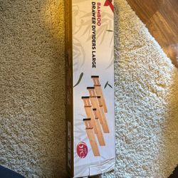 Bamboo Drawer Dividers - Large - 6 Pieces