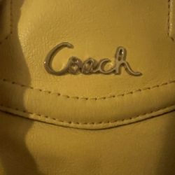 Coach Sunflower Yellow Leather Satchel and Shoulder Bag 