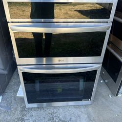 Lg 30 Inches Wall Oven Microwave Combo Stainless Steel 