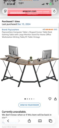 Computer Table L Shaped Corner Table Desk Gaming Table with Large Monitor Stand for Home Office