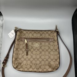 Coach F77885 Mae File Crossbody Leather Bag