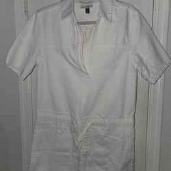 New White Demin Mini Dress Size XS