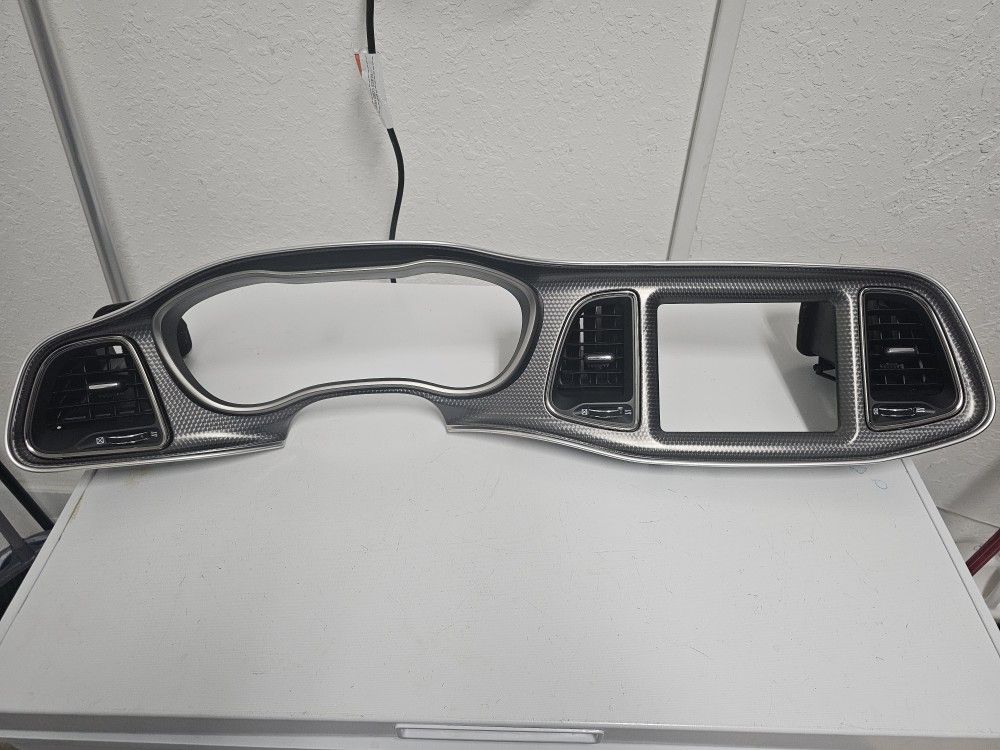 Dodge Challenger Hellcat Scatpack Carbon Fiber Instrument Cluster Bezel