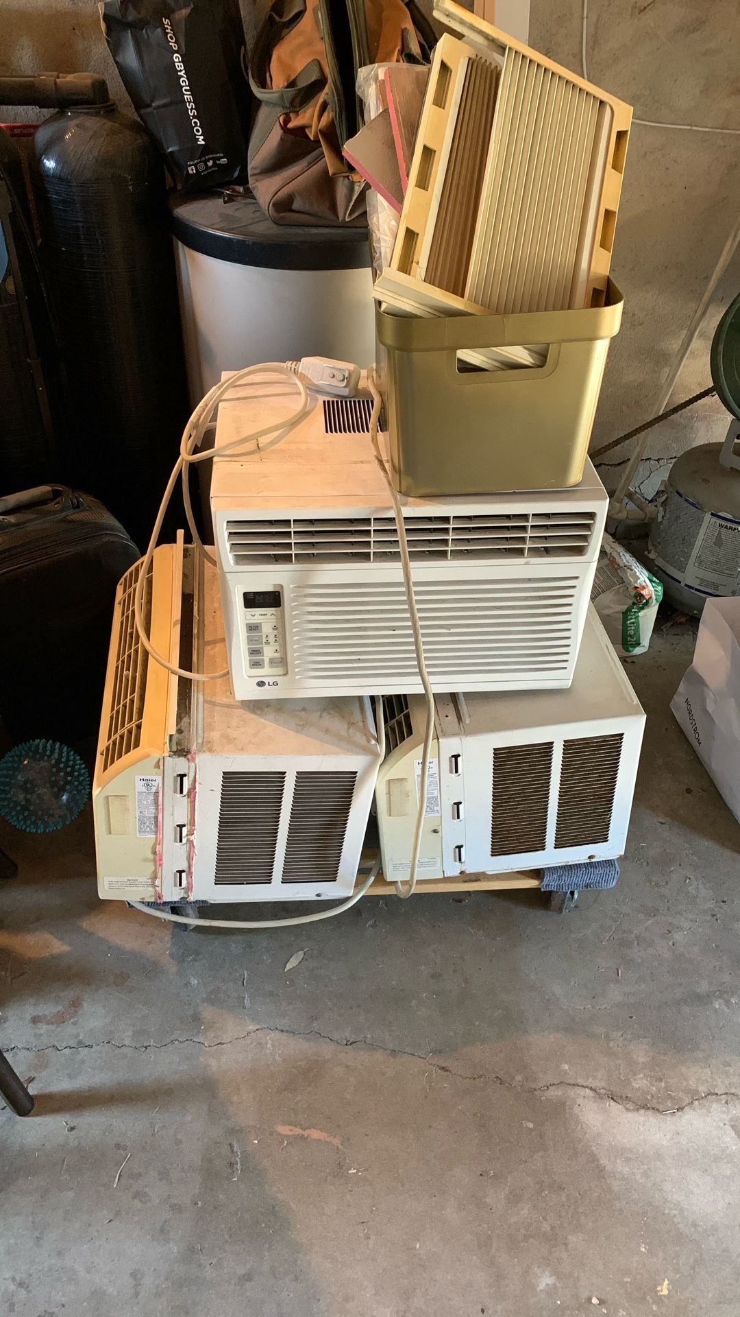 Three Small Window AC Units