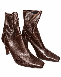 Marc fisher genuine leather heel ankle boots size 9