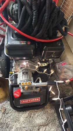 Mobile outdoor hose station power washer