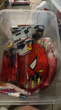 Spider-Man Birthday Party Decoration Bundle  – $30