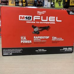 Milwaukee New Grinder 41/2”-5” Fuel 18M