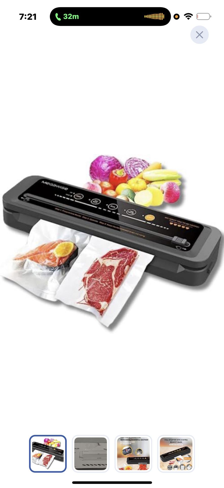 Mega wise Food Vacuum Sealer