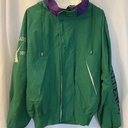 Vintage 90s Nautica Mens J-Class Nautica Challenge Sailing Hooded Jacket Size M