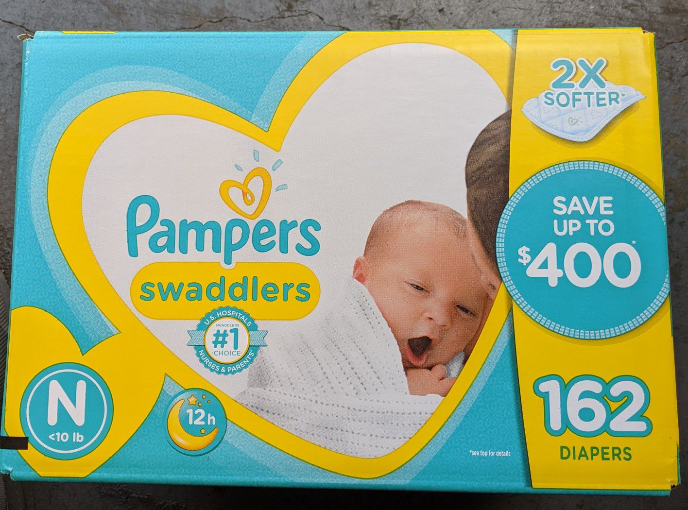 Pampers swaddlers size newborn 162 count