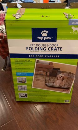 Top Paw folding crate