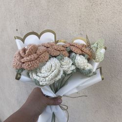 Crochet Rose Bouquet 