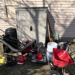 Tool Shed With Lots Of Landscaping Equipment Everything For $500!!! Read Description For More Info. 