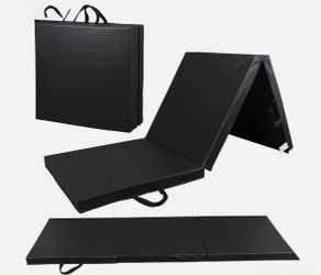 Fold Exercise Thick Mat Tri Training Workout Padded Non Slip Yoga Gym Mats