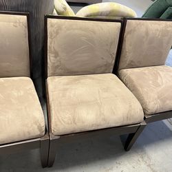 Tan Gray Armless Chair (in Store)
