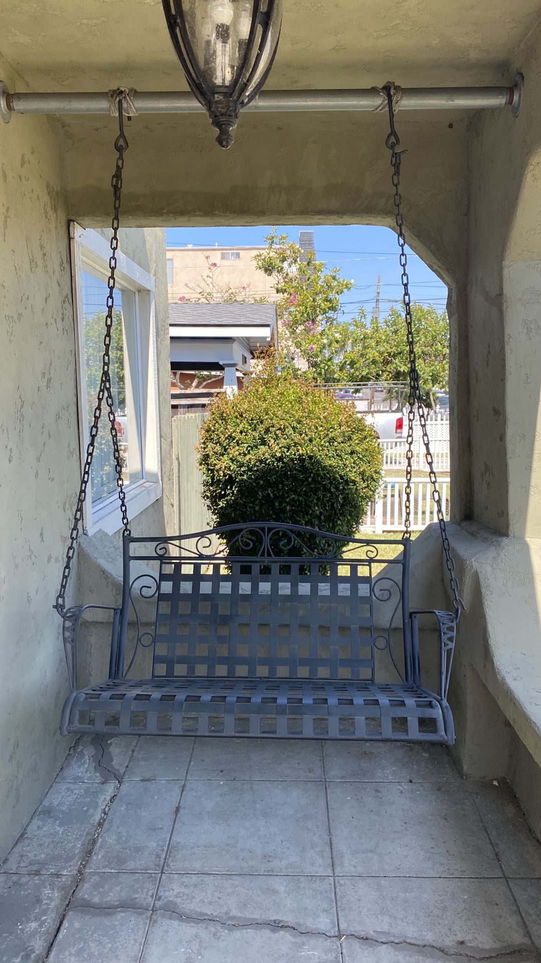 Modern Metal Porch Swing