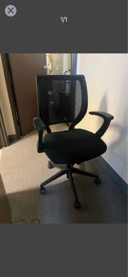 Black Office Chair. High Back. Clean