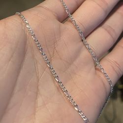 18” 925 Silver Figaro Chain