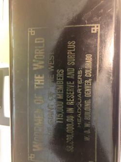 Union carpenters tin box
