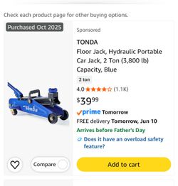 Floor car jack