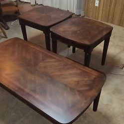 Coffee Table and End Tables 