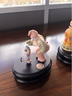 Porcelain Clown music boxs   Ellen Williams