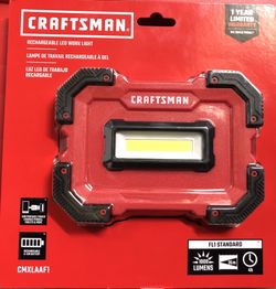 NEW - Craftsman 1000 Lumen Work Flash Light, Battery Included (10 Available)
