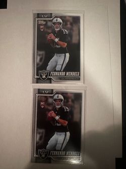 Topps Fernando Mendoza Raiders RC Football Cards (2)