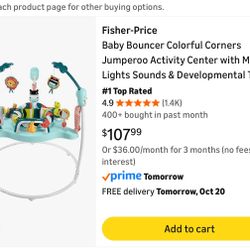 Fisher Price Jumperoo (pink) 