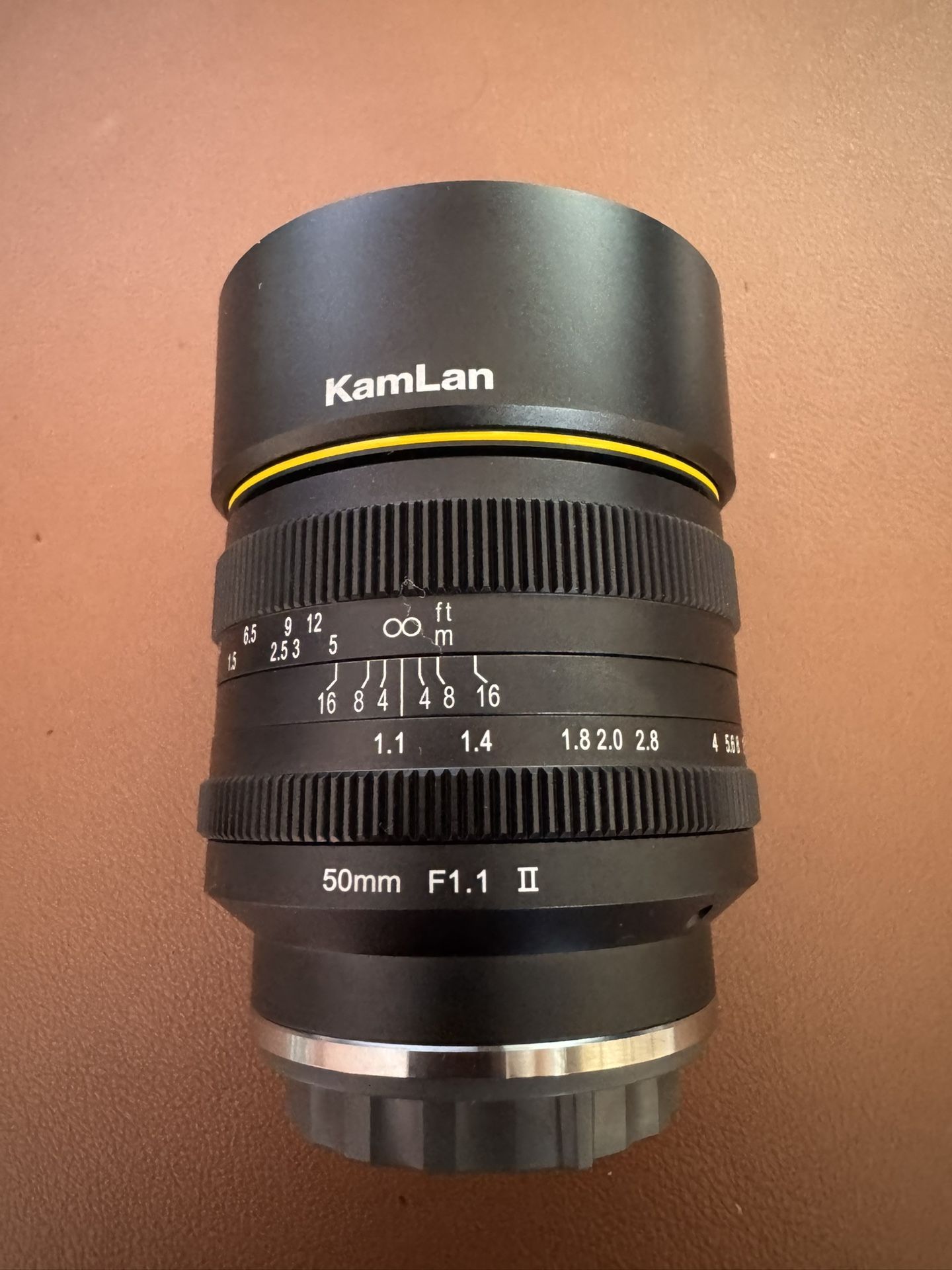 Kamlan 50mm f1.1 II APS-C Manual Focus Lens for Fuji X Mount