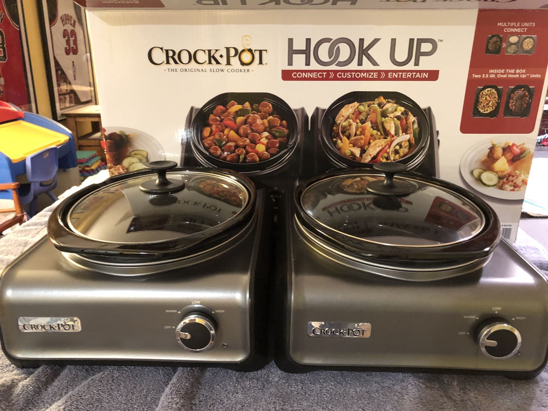 Crock Pot Hookup - Two 3.5 Quart Oval Hook Up Units