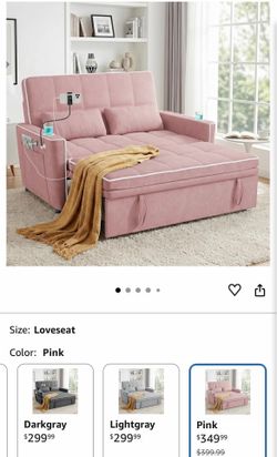Pink bed/ couch