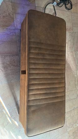 Brown storage  compartment